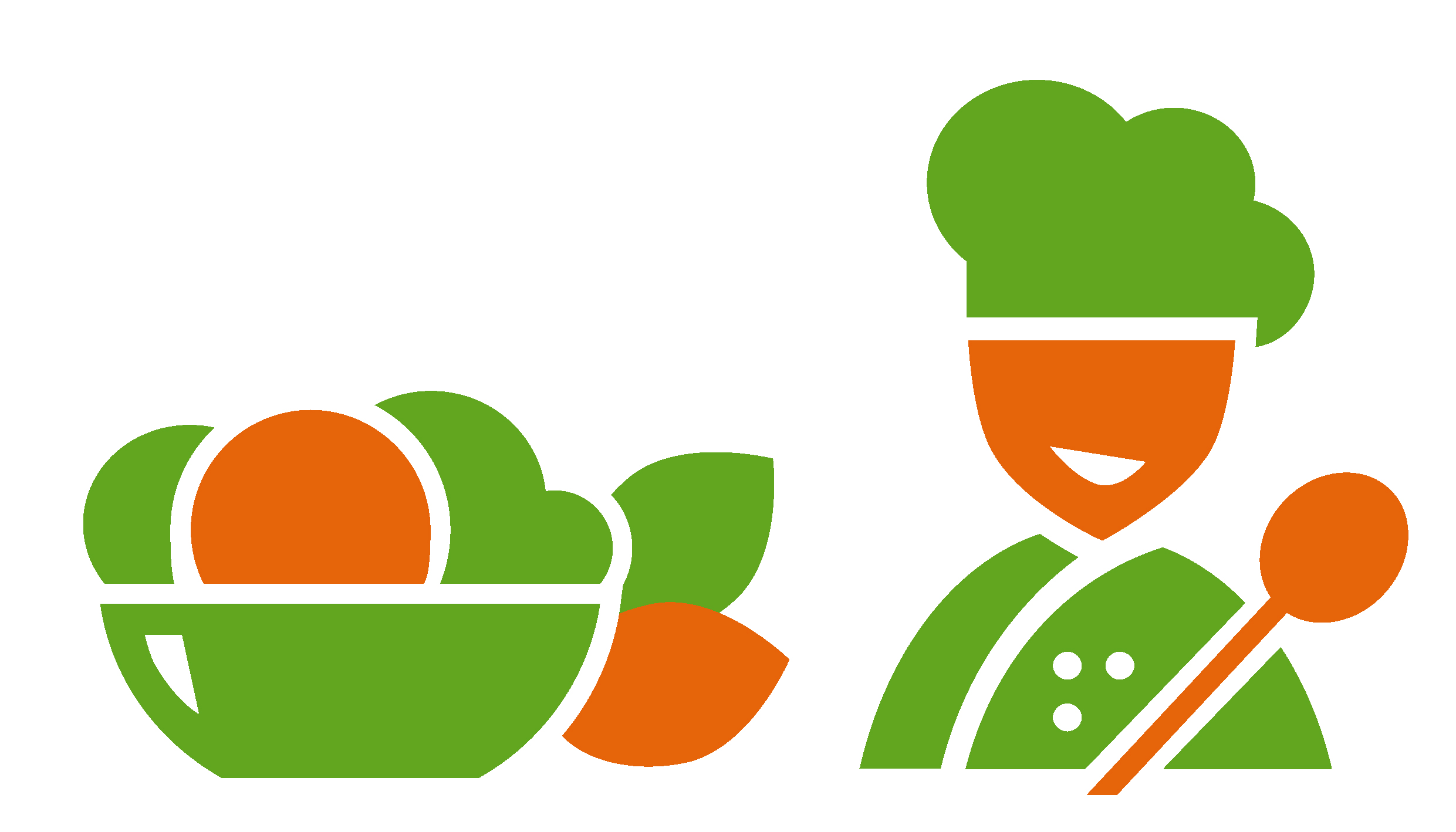 Illustration: Koch mit Obstschale